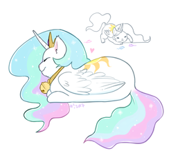 Size: 1133x1006 | Tagged: safe, artist:stardrawsponies, princess celestia, cat, g4, bell, bell collar, cat bell, catified, catlestia, collar, female, heart, horn, prone, simple background, solo, species swap, white background, wings