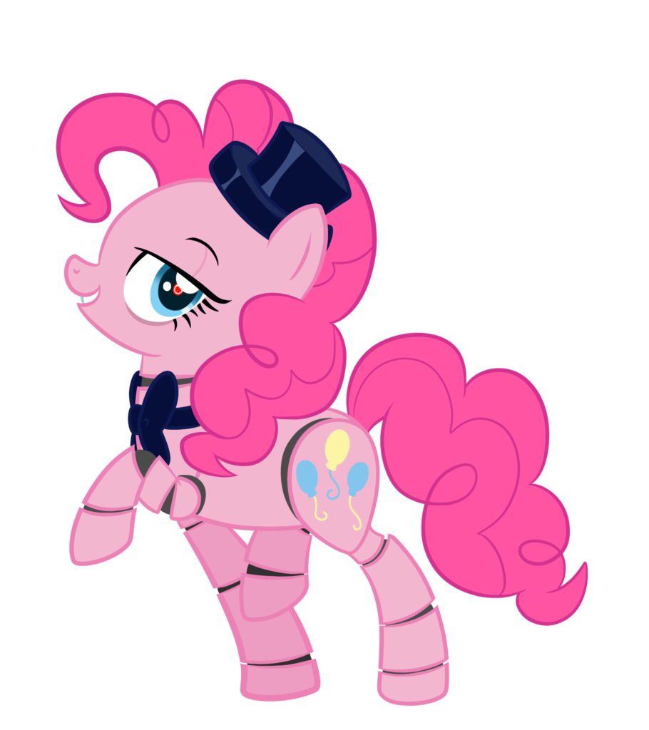 Safe Artist Strangerdragos Pinkie Pie Pony Robot Robot