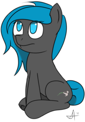 Size: 400x576 | Tagged: safe, artist:jaomt2015, oc, oc only, oc:ghost lily, earth pony, pony, female, mare, simple background, sitting, solo, transparent background