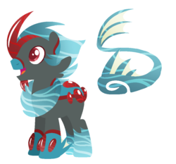 Size: 972x907 | Tagged: safe, artist:cinna-swirl, oc, oc only, aqua equos, pony, base used, closed species, lineless, male, simple background, solo, stallion, transparent background, water