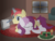 Size: 1000x750 | Tagged: safe, artist:ashidaru, oc, oc only, oc:ace artistry, oc:happy hoax, pegasus, pony, unicorn, bronies.de, christmas, cuddling, snuggling, winter