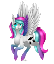 Size: 2374x2825 | Tagged: safe, artist:ohhoneybee, oc, oc only, oc:shimmer strike, pegasus, pony, colored wings, female, high res, mare, multicolored wings, simple background, solo, transparent background