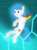 Size: 1280x1707 | Tagged: safe, artist:b-cacto, oc, oc only, oc:google chrome, pony, browser ponies, cyberspace, lineless, solo