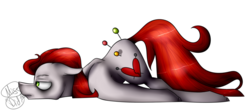 Size: 1023x451 | Tagged: safe, artist:missdids, oc, oc only, oc:pin cushion, pony, simple background, solo, white background