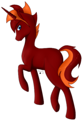 Size: 324x475 | Tagged: safe, artist:renathesnakecharmers, oc, oc only, oc:beamer, pony, unicorn, blank flank, male, simple background, solo, stallion, transparent background