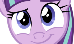 Size: 14467x8658 | Tagged: safe, artist:cyanlightning, starlight glimmer, pony, g4, the cutie re-mark, .svg available, absurd resolution, close-up, dreamworks face, female, glimmerposting, simple background, solo, transparent background, vector