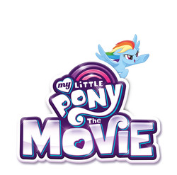 Size: 7350x7273 | Tagged: safe, edit, rainbow dash, pony, g4, my little pony: the movie, absurd resolution, female, logo, meme, movie designs, simple background, solo, the rainbow dash show, white background