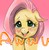 Size: 1583x1618 | Tagged: safe, artist:xkaix2501, fluttershy, pegasus, pony, g4, 30 minute art challenge, awww, blushing, bust, cute, daaaaaaaaaaaw, diabetes, female, hooves up, looking at you, pixiv, portrait, shyabetes, smiling, solo, squee, text