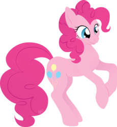Size: 1024x1112 | Tagged: safe, artist:gracewolf, pinkie pie, earth pony, pony, g4, female, lineless, simple background, smiling, solo, transparent background