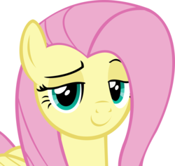 Size: 11479x10843 | Tagged: safe, artist:cyanlightning, fluttershy, pony, g4, viva las pegasus, .svg available, absurd resolution, female, lidded eyes, looking at you, raised eyebrow, simple background, smug, solo, transparent background, vector