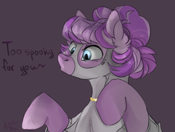 Size: 2560x1920 | Tagged: safe, artist:zortie, oc, oc only, pony, 2spooky, female, mare, solo, spooky