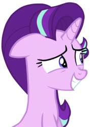 Size: 497x693 | Tagged: safe, artist:stacyhirano34, starlight glimmer, pony, unicorn, g4, female, floppy ears, mare, simple background, smiling, solo, transparent background, vector