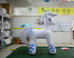 Size: 1234x973 | Tagged: safe, double diamond, earth pony, inflatable pony, g4, bootleg, hongyi, indoors, inflatable, inflatable earth pony, inflation valve, irl, male, opaque inflatable, photo, solo, stallion, standing