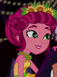 Size: 602x817 | Tagged: safe, screencap, gloriosa daisy, equestria girls, g4, my little pony equestria girls: legend of everfree, cropped, crystal gala, crystal gala dress