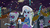 Size: 1280x720 | Tagged: safe, screencap, octavia melody, photo finish, trixie, equestria girls, g4, my little pony equestria girls: friendship games, balloon, clothes, confetti, cup, cute, diatrixes, happy, skirt