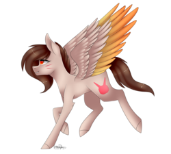 Size: 3000x2700 | Tagged: safe, artist:ohhoneybee, oc, oc only, oc:diva, pegasus, pony, female, high res, mare, running, simple background, solo, transparent background