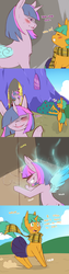 Size: 1200x4800 | Tagged: safe, artist:cold-blooded-twilight, snails, twilight sparkle, alicorn, pony, ask glitter shell, cold blooded twilight, comic:when aero met glitter, g4, blood, blushing, clothes, comic, crossdressing, door, door slam, explicit source, glitter shell, high res, nosebleed, scarf, shivering, skirt, slam, tumblr, twilight sparkle (alicorn), waving