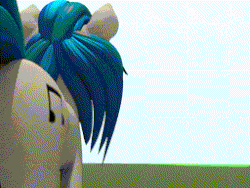 Size: 256x192 | Tagged: safe, artist:styroponyworks, dj pon-3, vinyl scratch, pony, g4, 3d, animated, butt, dj boot-3, female, from behind, gif, mare, plot, solo, vinyl ass, walking