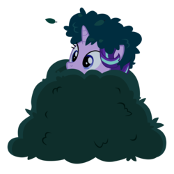 Size: 3000x3000 | Tagged: safe, artist:sol-r, starlight glimmer, pony, g4, to where and back again, bush, female, hiding, high res, simple background, sneaky, solo, soon, transparent background, vector