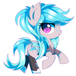 Size: 3900x3866 | Tagged: safe, artist:sorasku, oc, oc only, oc:soda pop, bat pony, pony, chibi, clothes, converse, female, high res, mare, shoes, simple background, solo, transparent background