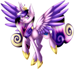 Size: 1593x1484 | Tagged: safe, artist:alithecat1989, princess cadance, pony, g4, female, simple background, smiling, solo, spread wings, transparent background