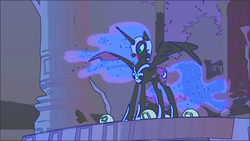 Size: 1920x1080 | Tagged: safe, edit, edited screencap, screencap, nightmare moon, pony, friendship is magic, g4, season 1, castle of the royal pony sisters, elements of harmony, female, solo