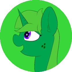 Size: 512x512 | Tagged: safe, artist:limedreaming, oc, oc only, oc:lime dream, pony, unicorn, animated, blinking, female, gif, mare, solo