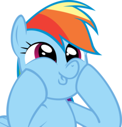 Size: 11050x11445 | Tagged: safe, artist:cyanlightning, rainbow dash, pony, daring don't, g4, .svg available, absurd resolution, cute, dashabetes, dashface, female, simple background, so awesome, solo, transparent background, vector