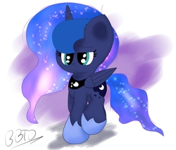 Size: 2481x2117 | Tagged: safe, artist:bronybehindthedoor, princess luna, pony, g4, female, high res, signature, solo