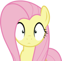 Size: 3030x3000 | Tagged: safe, artist:uponia, fluttershy, pony, every little thing she does, g4, .svg available, blank stare, female, fiducia compellia, high res, hypnoshy, hypnosis, hypnotized, looking at you, simple background, solo, thousand yard stare, transparent background, vector