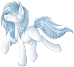 Size: 1600x1448 | Tagged: safe, artist:tinuleaf, oc, oc only, oc:serenity, earth pony, pony, eyes closed, signature, simple background, solo, transparent background, white
