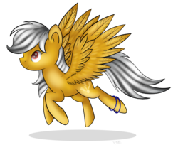 Size: 2504x2044 | Tagged: safe, artist:ilynalta, oc, oc only, oc:lightning faraday, pegasus, pony, female, flying, high res, mare, simple background, solo, transparent background