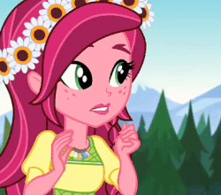 Size: 384x338 | Tagged: safe, screencap, gloriosa daisy, equestria girls, g4, my little pony equestria girls: legend of everfree, animated, cropped, female, gif, magical geodes, solo