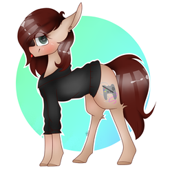 Size: 4000x4000 | Tagged: safe, artist:mynameislele, oc, oc only, earth pony, pony, clothes, female, mare, solo