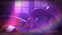 Size: 1920x1080 | Tagged: safe, artist:invisorfaa, trixie, pony, unicorn, g4, 3d, crepuscular rays, female, mare, sleeping, solo, source filmmaker