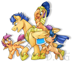 Size: 1600x1386 | Tagged: safe, artist:dragonfoxgirl, first base, flash sentry, scootaloo, tender taps, pegasus, pony, g4, adorabase, armor, cute, cutealoo, diasentres, female, headcanon, male, possible relation, scootalove, siblings, similarities, simple background, tenderbetes, transparent background, watermark