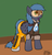 Size: 932x975 | Tagged: safe, artist:the-furry-railfan, oc, oc only, oc:night strike, pegasus, pony, clothes, costume, form fitting, goggles, jacket, missing accessory, overwatch, shoes, solo, tracer