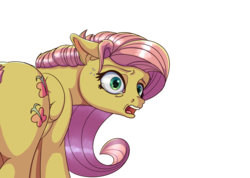 Size: 3359x2391 | Tagged: safe, artist:drafthoof, fluttershy, pegasus, pony, g4, crying, female, floppy ears, high res, mare, open mouth, sad, simple background, solo, transparent background