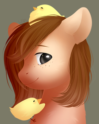 Size: 1024x1288 | Tagged: safe, artist:furuwaru, oc, oc only, pony, bust, chick, portrait