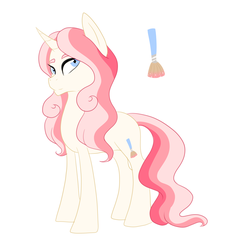Size: 1786x1945 | Tagged: safe, artist:kittii-kat, oc, oc only, oc:serene swan, pony, unicorn, cutie mark, female, magical lesbian spawn, mare, offspring, parent:fluttershy, parent:rarity, parents:flarity, simple background, solo, white background