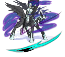 Size: 1128x978 | Tagged: safe, artist:testostepone, nightmare moon, human, g4, colored, humanized, magic