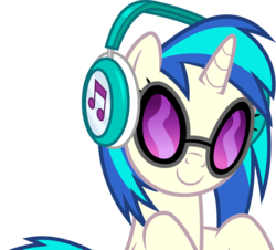 Size: 5000x4510 | Tagged: safe, artist:dashiesparkle, dj pon-3, vinyl scratch, pony, unicorn, g4, .svg available, absurd resolution, female, horn, mare, simple background, smiling, solo, sunglasses, transparent background, vector