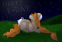 Size: 1214x832 | Tagged: safe, artist:essie-hiddles, artist:lelimetree, oc, oc only, oc:sarsaparilla, pony, solo