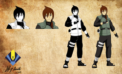 Size: 8400x5100 | Tagged: dead source, safe, artist:penspark, oc, oc only, oc:penspark, human, absurd resolution, barely pony related, crossover, humanized, naruto, ninja, ponysona, shinobi