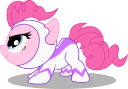 Size: 1800x1258 | Tagged: safe, artist:seahawk270, fili-second, pinkie pie, earth pony, pony, g4, power ponies (episode), chibi, cute, diapinkes, female, power ponies, simple background, solo, superhero, transparent background