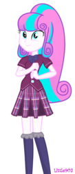 Size: 1464x3360 | Tagged: safe, artist:little903, princess flurry heart, equestria girls, g4, clothes, crystal prep academy uniform, equestria girls-ified, female, older, school uniform, simple background, solo, transparent background, vector