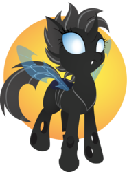 Size: 800x1083 | Tagged: safe, artist:gracewolf, oc, oc only, oc:crucible, changeling, changeling oc, female, mare, solo