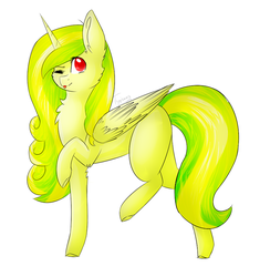 Size: 869x891 | Tagged: safe, artist:twinkepaint, oc, oc only, oc:solar swirl, alicorn, pony, female, mare, one eye closed, raised hoof, simple background, solo, tongue out, white background, wink
