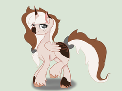 Size: 2048x1536 | Tagged: safe, artist:datdoughnut, oc, oc only, oc:doughnut wubs, alicorn, pony, alicorn oc, bow, ear fluff, freckles, solo, tail bow, unshorn fetlocks