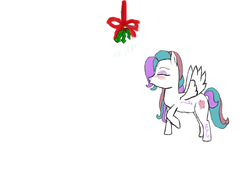 Size: 924x724 | Tagged: safe, artist:rainboom-dash, star catcher, pony, g3, g4, female, g3 to g4, generation leap, holly, holly mistaken for mistletoe, mistletoe, solo